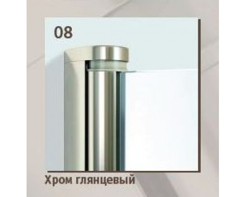 Шторка на ванну Vegas Glass EV Lux 0075 08 ARTDECO D1, профиль - глянцевый хром, стекло – Artdeco D1, 75*150,5 см