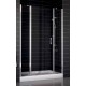 Душевая дверь распашная, одностворчатая Vegas Glass EP-2F 0130, с двумя неподвижными сегментами, 130*190 см