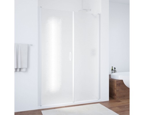 Душевая дверь распашная, одностворчатая Vegas Glass EP-F-2 0125, с неподвижным сегментом, 125*190 см