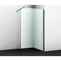 Душевая стенка WasserKraft Abens 20W со свободным входом, 120 см, стекло прозрачное, профиль черный, 20W40