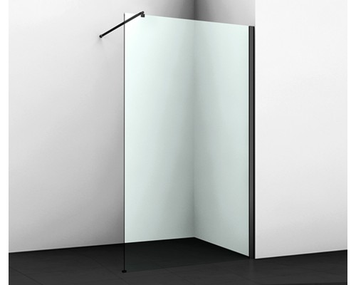 Душевая стенка WasserKraft Abens 20W со свободным входом, 120 см, стекло прозрачное, профиль черный, 20W40