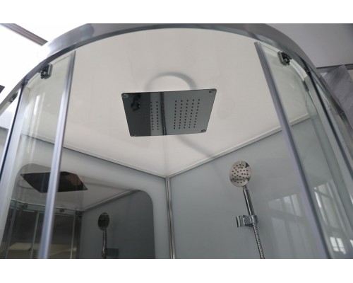 Душевая кабина Cerutti Spa Viva91 90 x 90 см четверть круга, дверь раздвижная, стекло прозрачное, хром, 8556