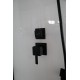 Душевая кабина Cerutti Spa Viva91B 90 x 90 см четверть круга, дверь раздвижная, стекло прозрачное, черный, 8557