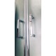 Душевая кабина Royal Bath RB90HP6-WC-CH, 90 x 90 см, дверь матовая, задние стенки белые