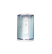 Душевая кабина Royal Bath RB100HK6-WT-CH 100 x 100 см, двери прозрачные, задние стенки белые
