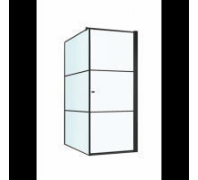 Душевой уголок Berges Wasserhaus Dark 061020R/L, 90 х 90 см, стекло прозрачное, профиль черный матовый
