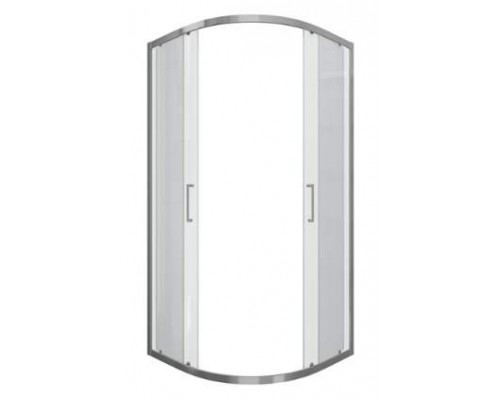 Душевой уголок Bravat Line BS100.1201A, 100 x 100 x 200 см, двери раздвижные, стекло прозрачное, хром