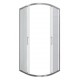 Душевой уголок Bravat Line BS100.1201A, 100 x 100 x 200 см, двери раздвижные, стекло прозрачное, хром