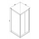 Душевой уголок Bravat Riffle BS090.2123A, 90 x 90 х 200 см, двери складные стекло прозрачное, хром