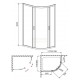 Душевой уголок Bravat Drop 80 х 120 x 200 см, дверь раздвижная, стекло прозрачное, хром, BS1280.2200A