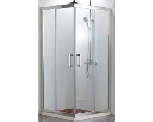 Душевой уголок Bravat Riffle BS090.2203A, 90 x 90 х 200 см, двери раздвижные стекло прозрачное, хром
