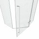 Душевой уголок Cerutti Spa C2W 100 x 100 см пятиугольный, дверь распашная, стекло прозрачное, белый, 8414