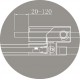 Душевой уголок Cezares SLIDER-A-2-90/100-C-NERO, 90/100 х 90/100 х 195 см, профиль черный, стекло прозрачное