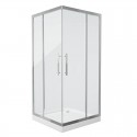 Душевой уголок Grossman Pragma PR-100SQ, 100 x 100 см, стекло прозрачное, цвет профиля - серебро