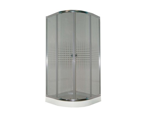 Душевой уголок Parly Z911, 90 х 90 см, стекло узорчатое