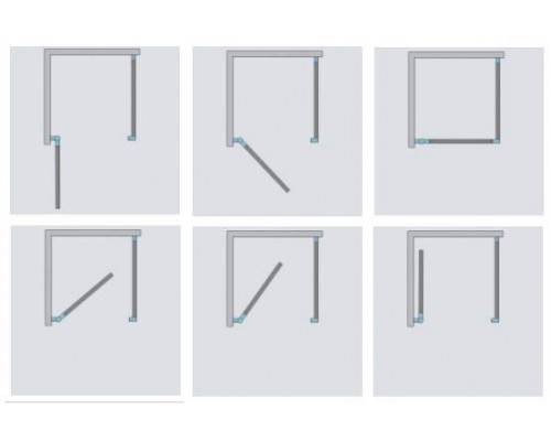 Душевой уголок Radaway Arta KDJ II R, 90 x 80 см, стекло прозрачное, правое исполнение