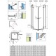 Душевой уголок Radaway Arta KDD II, 90 x 80 см, стекло прозрачное