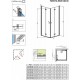 Душевой уголок Radaway Fuenta КDD-B 100 x 90 см, с дверями типа Bi-fold, с порогом