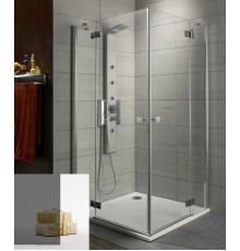 Душевой уголок Radaway Almatea KDD 100L*80R, 100 x 80 х 195 см, стекло графит, профиль хром, 32180-01-05N