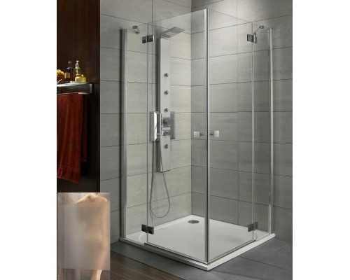 Душевой уголок Radaway Almatea KDD 100L*80R, 100 x 80 х 195 см, стекло интимато, профиль хром, 32180-01-12N