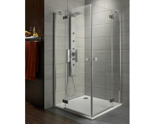 Душевой уголок Radaway Almatea KDD 100L*90R, 100 x 90 х 195 см стекло прозрачное, профиль хром, 32182-01-01N