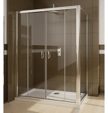 Душевой уголок Radaway Premium Plus DWD+S 160,  80 х 160 х 190 см, стекло прозрачное