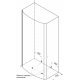 Душевой уголок Радомир Диана, 139 х 95 х 218 см, стекло прозрачное