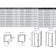 Душевой уголок Ravak Chrome CRV2+CRV2, 100 x 110 см, профиль белый, витраж транспарент, 1QVA0100Z1/1QVD0100Z1