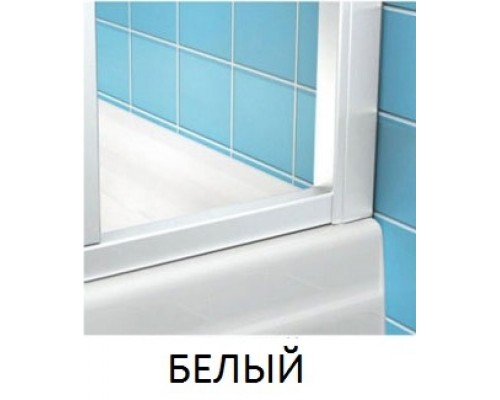 Душевой уголок Ravak Chrome CRV1+CPS, 90 x 80 см, профиль белый, витраж транспарент, 1QV70101Z1/9QV40100Z1