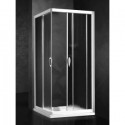 Душевая шторка Relax New Hadis-A 0137230100 SX, 90 х 90 х 185 см левая, стекло прозрачное