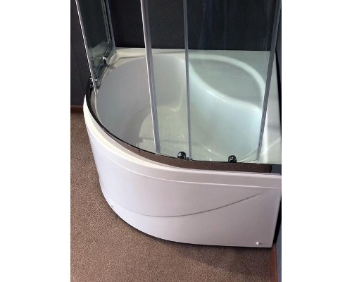 Душевое ограждение Royal Bath RB-L-3001-3, 120 х 80 см, стекло прозрачное