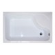 Душевой уголок Royal Bath RB8120BP-T-L/R, 120 х 80 х 200 см, стекло прозрачное, профиль белый