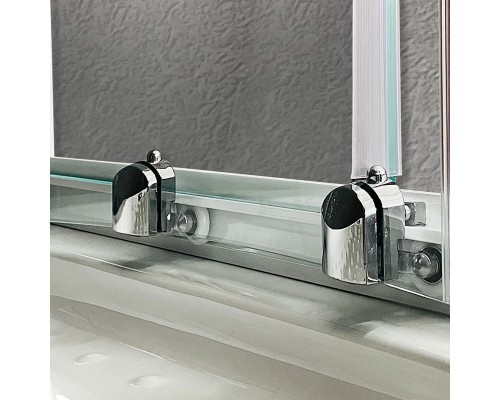 Душевой уголок Royal Bath RB100BK-T 100 х 100 x 198 см, стекло прозрачное, профиль белый