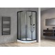 Душевой уголок Royal Bath HK, 90 х 90 х 198 см, стекло прозрачное, профиль черный, RB90HK-T-BL