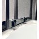 Душевой уголок Royal Bath HK, 90 х 90 х 198 см, стекло матовое, профиль черный, RB90HK-C-BL