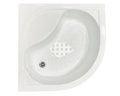 Душевой уголок Royal Bath BK, 90 х 90 х 198 см, стекло матовое, профиль черный, RB90BK-C-BL