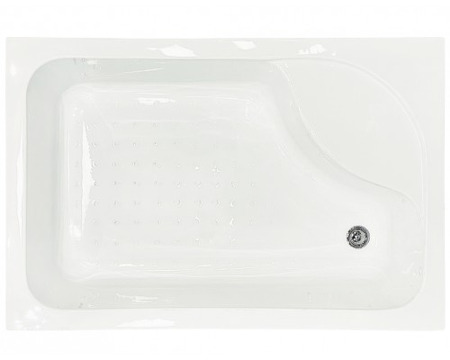 Душевой уголок Royal Bath BP, 100 х 80 х 200 см, стекло прозрачное, профиль черный, RB8100ВP-T-BL/R