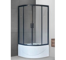 Душевой уголок Royal Bath BK, 100 х 100 х 198 см, стекло прозрачное, профиль черный, RB100BK-T-BL