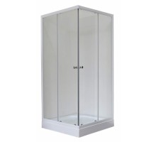 Душевой уголок Royal Bath RB80HP-T, 80 х 80 х 198 см, стекло прозрачное, профиль белый