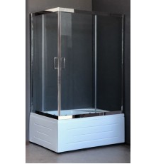 Душевой уголок Royal Bath RB8100BP-T-CH L/R, 100 х 80 х 200 см, стекло прозрачное RB8100BP-T-CH-R