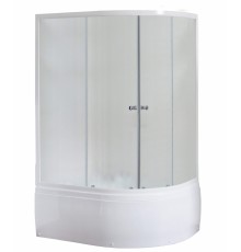 Душевой уголок Royal Bath RB8120BK-C-L/R 120 х 80 x 198 см, стекло матовое, профиль белый