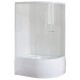 Душевой уголок Royal Bath RB8120BK-T-L/R 120 х 80 x 198 см, стекло прозрачное, профиль белый