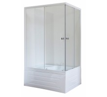 Душевой уголок Royal Bath RB8120BP-T-L/R, 120 х 80 х 200 см, стекло прозрачное, профиль белый