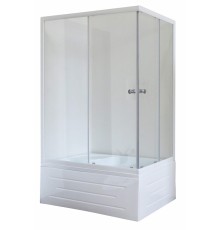 Душевой уголок Royal Bath RB8120BP-T-L/R, 120 х 80 х 200 см, стекло прозрачное, профиль белый