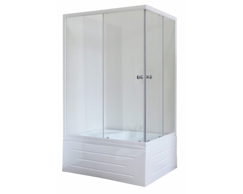 Душевой уголок Royal Bath RB8120BP-T-L/R, 120 х 80 х 200 см, стекло прозрачное, профиль белый