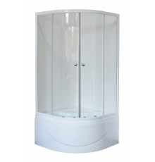 Душевой уголок Royal Bath RB90BK-T 90 х 90 см, стекло прозрачное, профиль белый