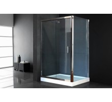 Душевой уголок Royal Bath RB9120HP-T-CH, 120 х 90 х 200 см, стекло прозрачное