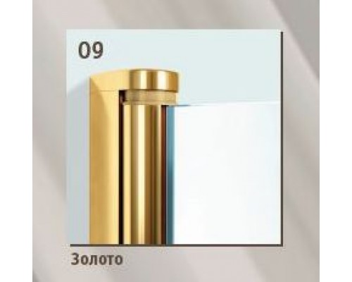 Душевой уголок Vegas Glass 2GPS Lux, 90 x 90 x 199.5 см, профиль золото, стекло сатин