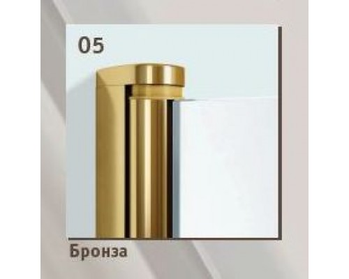 Душевой уголок Vegas Glass 2GPS Lux, 90 x 90 x 199.5 см, профиль бронза, стекло фея