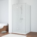 Душевой уголок Vegas Glass AFP-Fis, 100 x 80 x 190 см, профиль матовый хром, стекло фея